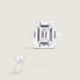 11CT EMERALD CUT F882-CZ-14K