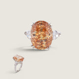 12CT OVAL CENTER W/PEAR SIDES F720-COF-CZ-14K