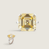 40ct ASSCHER CUT W/ BAG SIDES F709-CN-14K