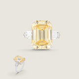 12CT EMERALD CUT WITH BULLETS F609B-CAN-CZ-14K