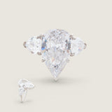 8CT CENTER W/3CT SIDES F812-CZ-14K