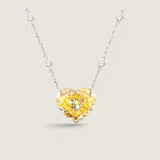 18CT HEART ON DBY CHAIN - PHS19X15/CAN/CZ