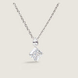 2.5CT PRINCESS CUT DROP PENDANT - PF383/CZ