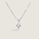 DOUBLE HEART PENDANT - PF678/CZ