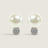 11mm Pearl with .35CT Round Stone on Bottom(.7TCW)