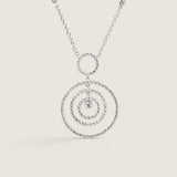 3 ROW CIRCLE W/ BEZEL SET STONE - PF937/CZ