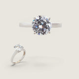 2.5CT IN 4 PRONG SETTING F938-9-CZ-14K