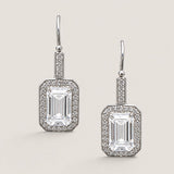 ASSCHER CUT SURR. BY MIRCO-PAVE ON WIRE - EF941/CZ