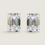 XL Emerald-Cut Button Earrings (25 TCW)