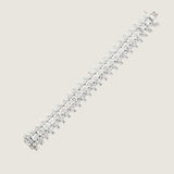EMERALD CUT AND ROUND WIDE BRACELET - BF1027/CZ
