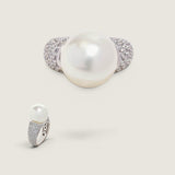 10MM PEARL WITH PAVE F1022-PRL-CZ-14K