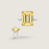 Canary Asscher Solitaire (14 TCW)