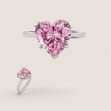 9MM HEART RING F1056-PINK-14K