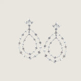 DELICATE CHANDELIER OF MARQUEE AND ROUND STONES - EF1063/CZ
