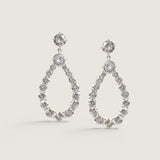 OPEN PEAR ROP EARRING - EF1070/CZ