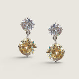 Round Stud with Canary Drop (5.6 TCW)