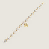 BEZEL SET CHARM BRACELET - BF181/CZ/CAN