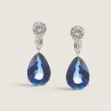 ROUND BAG AND PEAR DROP EARRING - EF1077/SAP/CZ