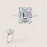 12X10 ASSCHER CUT F1088-CZ-14K