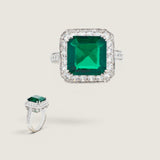 8CT ANTIQUE SET PRINCESS CUT F845-FEM-CZ-14K