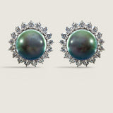 15MM PEARL BUTTON EAR - EF1115/PRL/CZ