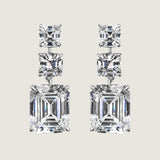 Iconic Asscher and Emerald Drop Earrings (17.6 TCW)