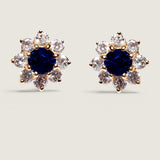 Sapphire Bloom Earrings (1.65 TCW)