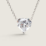 10CT HEART SHAPE PENDANT - P14MMHS/CZ