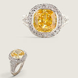12MM CUSHION WITH MICRO PAVE F1074-CAN-CZ-14K