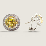 Canary Antique Stud Earrings (6.5 TCW)