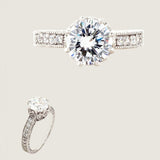2CT ANTIQUE SET SOLITAIRE F693-CZ-14K