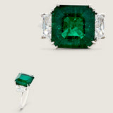 11CT ASSCHER WITH TRAPEZOID SIDES F1033-EM-CZ-14K
