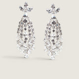 Cluster with Marquis and Pear Waterfall Earring