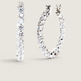 Inside/Outside Medium Hoop Earring - EF1008/CZ