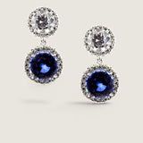 1.25CT WITH 2.5CT DROP PAVE EARRING - EF1155/SAP/CZ