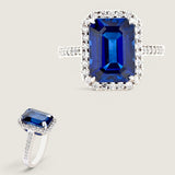 5CT (12X8) EMERALD CUT F1098-SAP-CZ-14K