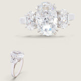 Triple Oval Ring (4 Carat Center)