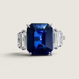 Sapphire Emerald-Cut Ring(5.25 TCW)