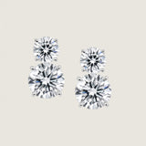 Graduated Double Stud Earrings (10.5 TCW)