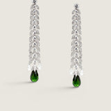 WATERFALL EARRING WITH BRIOLETTE DROP - EF1162/EM/CZ