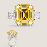 14.5 X 12.5 ASSCHER WITH SHEILDS