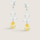 MULTI PEARSHAPE DROP EARRING - EF1205/CAN/CZ