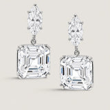 MARQUEE WITH 8CT ASSCHER DROP - EF1199/CZ