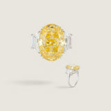 OVAL WITH TRAPOZOID SIDES F1203-CAN-CZ-14K