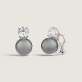 12MM PEARL WITH .5CT ROUND STONE - EF1212/PRL/CZ