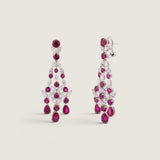 Royal Ruby Chandelier Earrings (16 TCW)