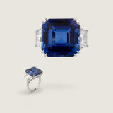 16MM ASSCHER WITH TRAPAZOID SIDES F1227-SAP-CZ-14K