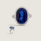 17 1/2 X 12 1/2 WITH PAVE ON SIDES AND SHANK F1230-SAP-CZ-14K