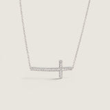 CROSS SIDE PENDANT - PF1256/CZ