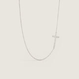 CROSS SIDE PENDANT - PF1256/CZ